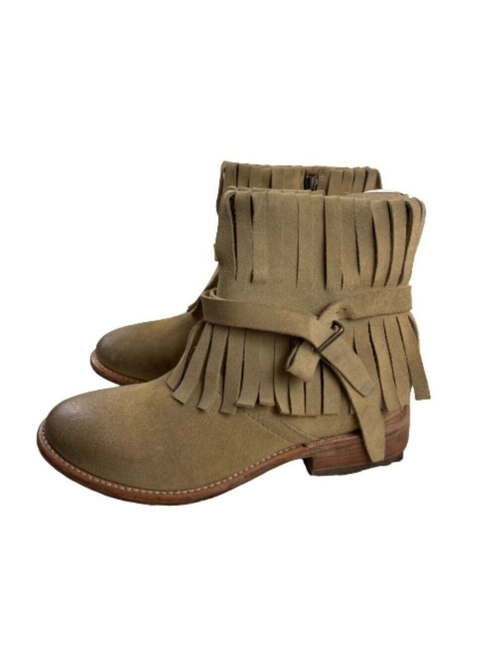 Women’s Matisse Tan Fringe Suede Booties Size 7 US!